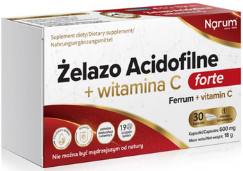 NARUM ŻELAZO  ACID +VIT C 30k